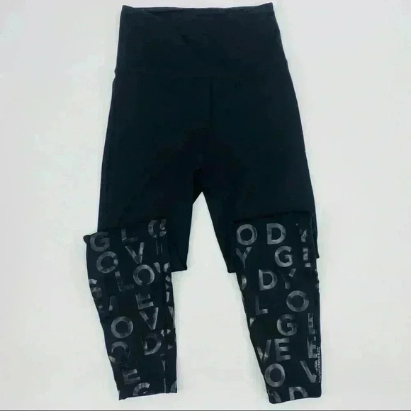 Body Glove‎ Black Active Logo Lined Leggings - Picture 4 of 10